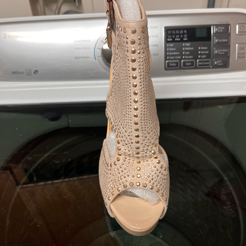 Paprika Tan Studded Ankle Booties